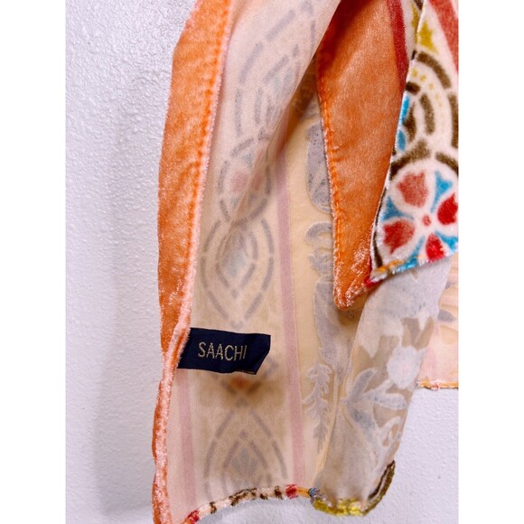 Anthropologie Saachi Rosalia Burnout Velvet Kimono Cardigan Top OS Whimsigoth - Picture 3 of 8